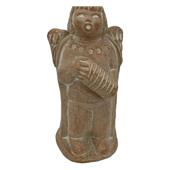 Vtg Retired Isabel Bloom Sculpture Figurine Singing Angel Playing Music Signed - Picture 1 of 4